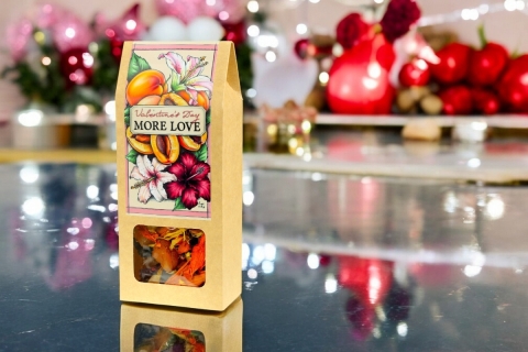 Herbata Owocowa Na Walentynki MORELOVE (KT) (50g) Idealna Na Prezent !!